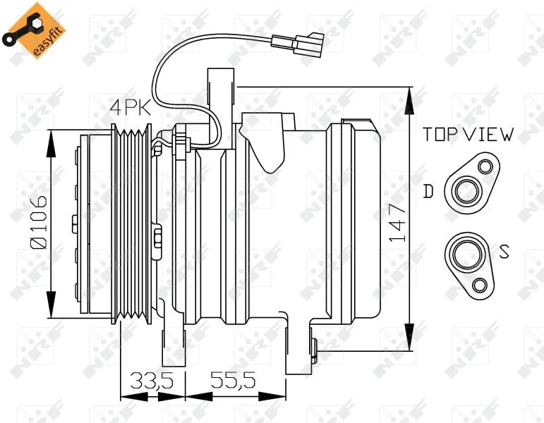 Compressor, air conditioning NRF 32436