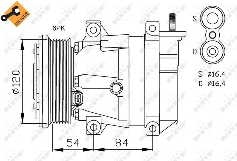 Compressor, air conditioning NRF 32484
