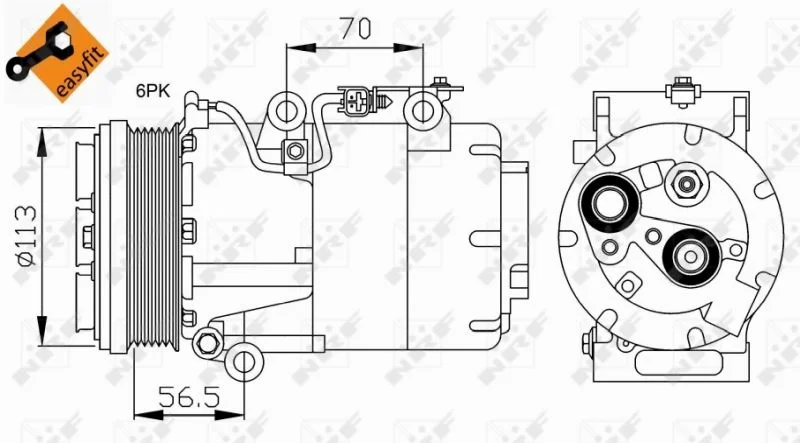 Compressor, air conditioning NRF 32722