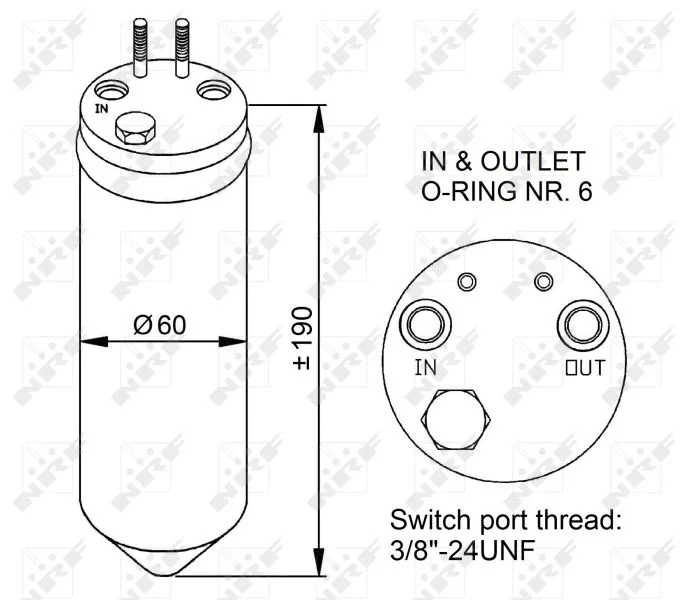 Dryer, air conditioning NRF 33256