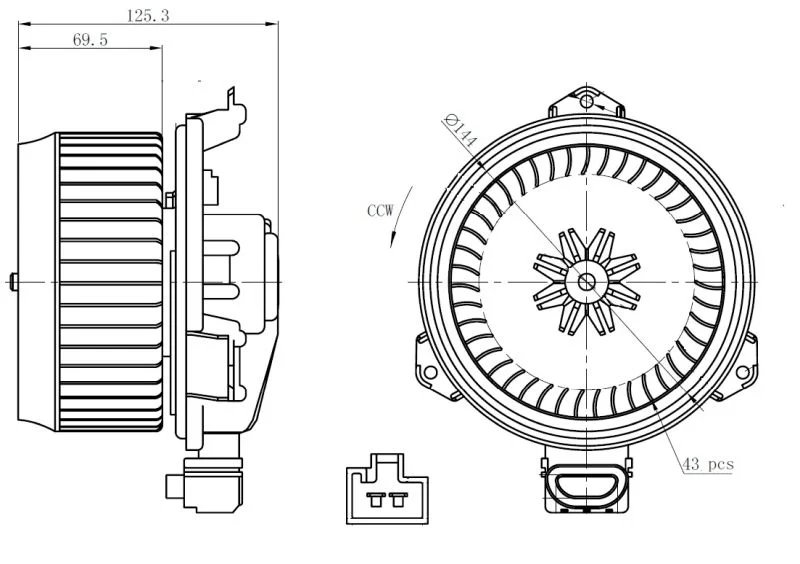 Notranji ventilator NRF 34268