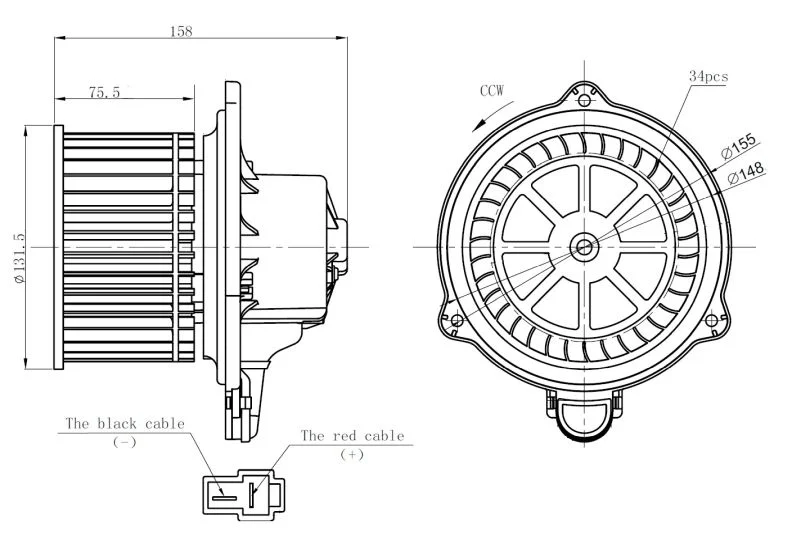 Notranji ventilator NRF 34274