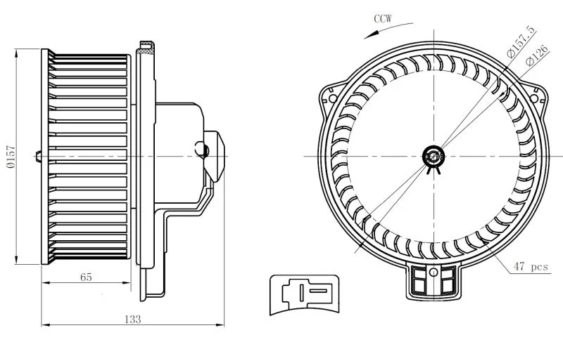 Interior Blower NRF 34291