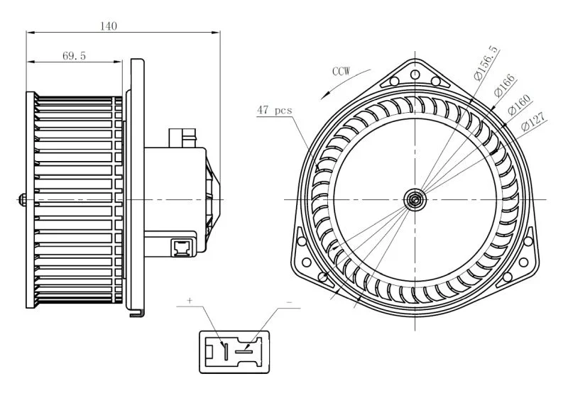 Notranji ventilator NRF 34303