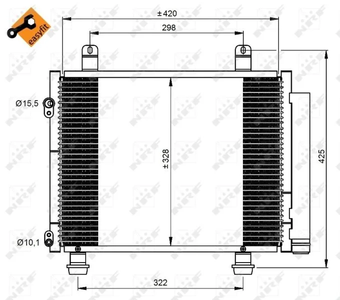 Kondenzator, klimatska naprava NRF 350208