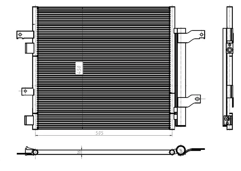 Kondenzator, klimatska naprava NRF 350388