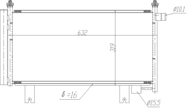 Condenser, air conditioning NRF 350473