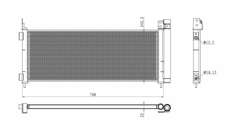 Condenser, air conditioning NRF 350495