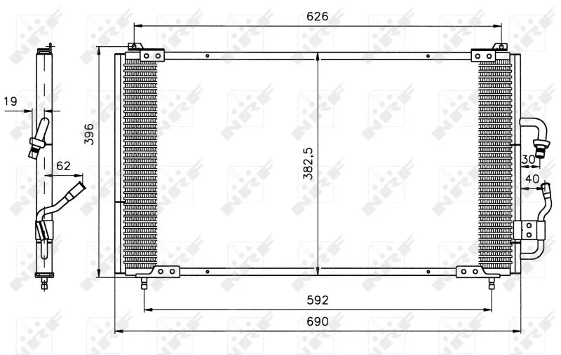 Condenser, air conditioning NRF 35153