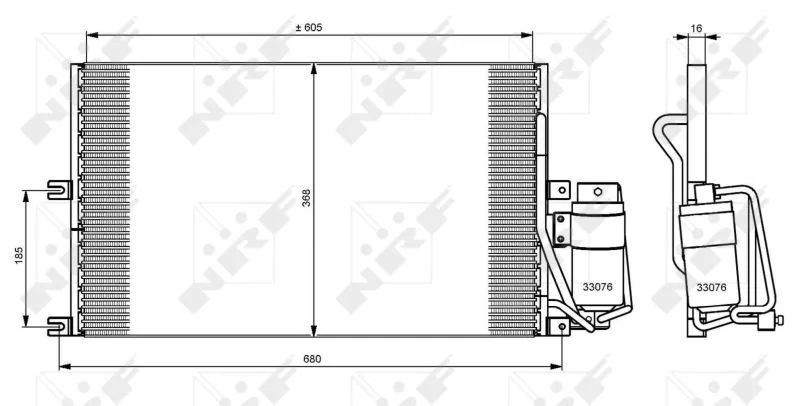Condenser, air conditioning NRF 35183
