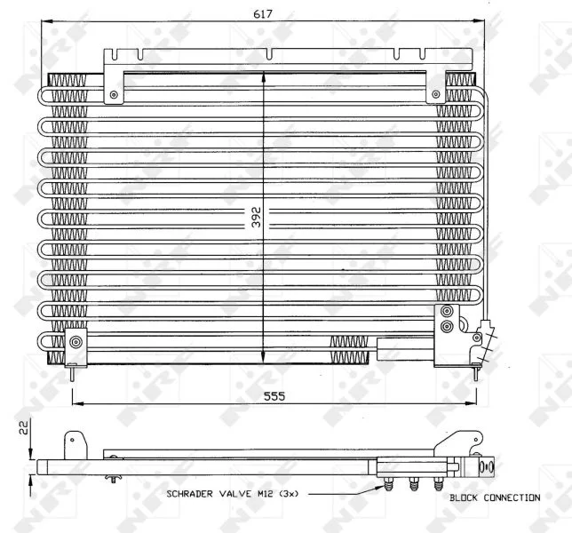 Kondenzator, klimatska naprava NRF 35191