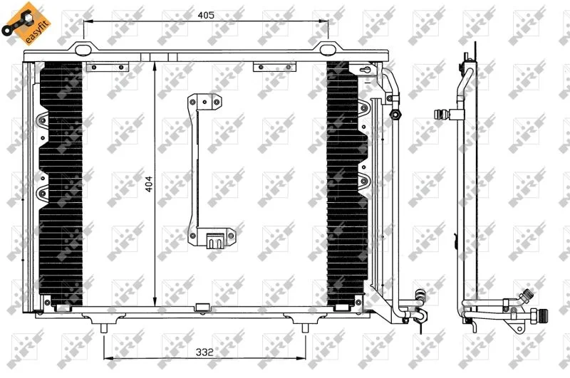 Condenser, air conditioning NRF 35214