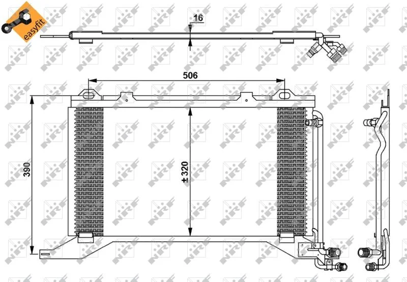 Condenser, air conditioning NRF 35245
