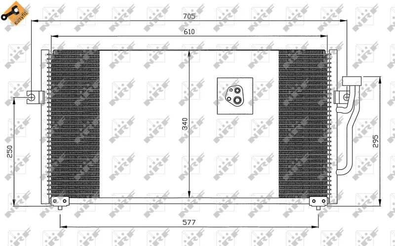 Condenser, air conditioning NRF 35293