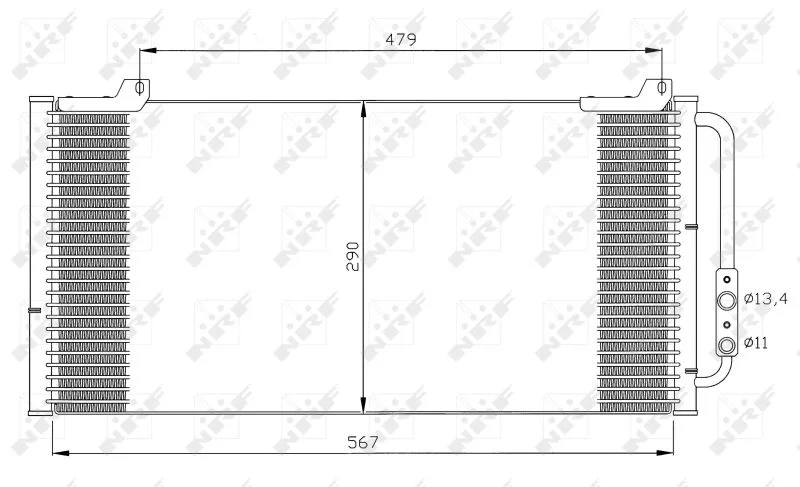 Condenser, air conditioning NRF 35346