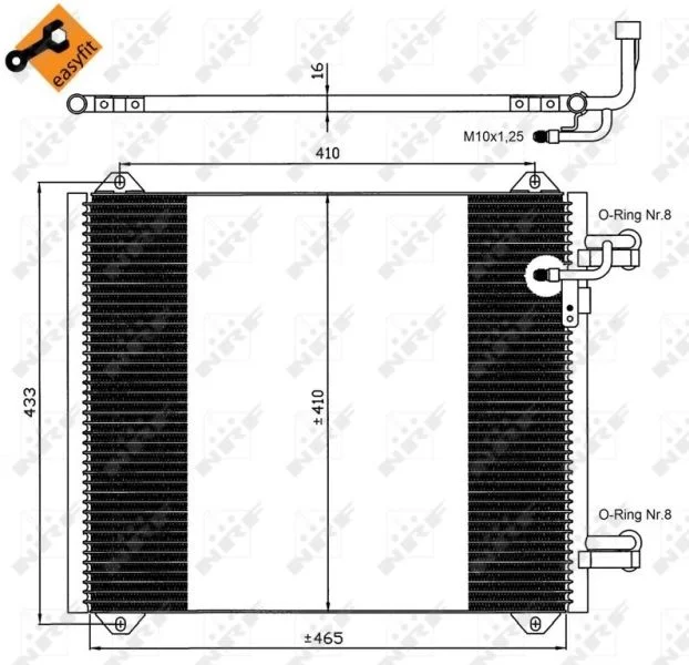 Condenser, air conditioning NRF 35362