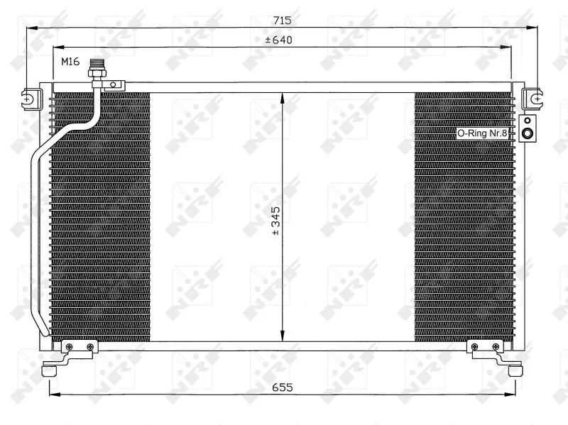 Condenser, air conditioning NRF 35374