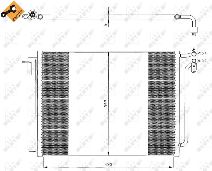Condenser, air conditioning NRF 35406