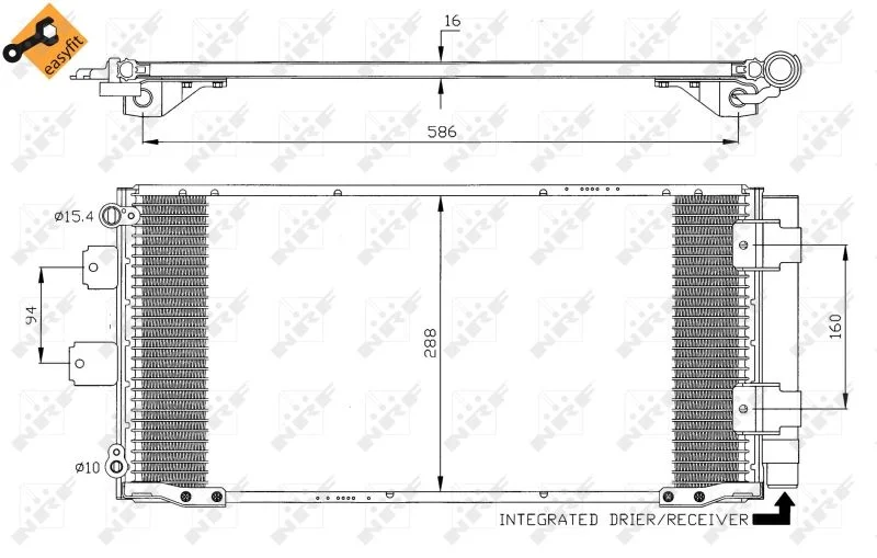 Condenser, air conditioning NRF 35436