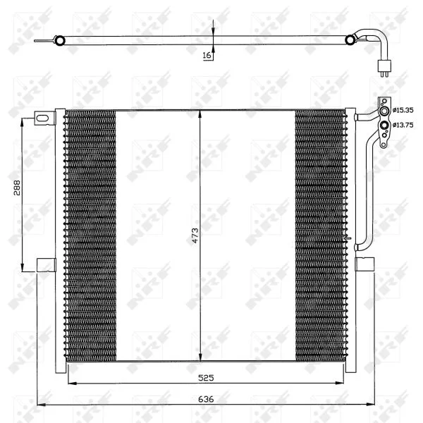 Condenser, air conditioning NRF 35468