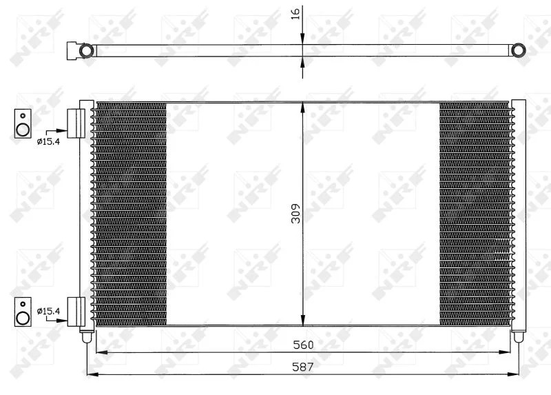 Condenser, air conditioning NRF 35496