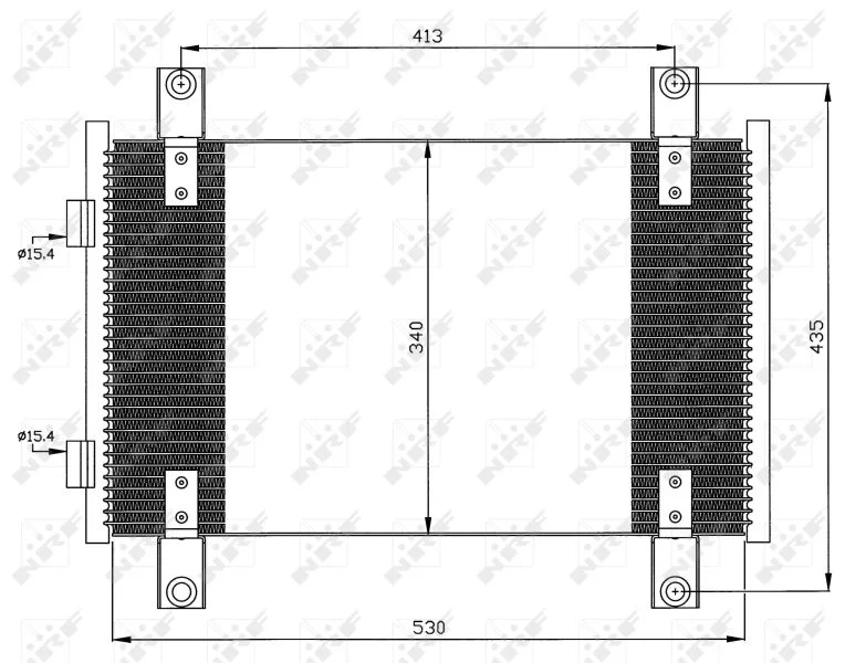 Kondenzator, klimatska naprava NRF 35501