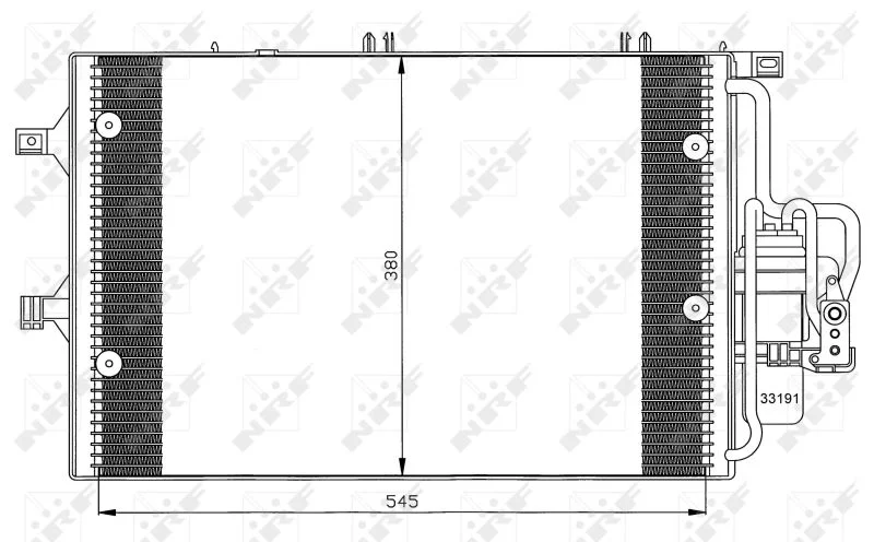 Condenser, air conditioning NRF 35529