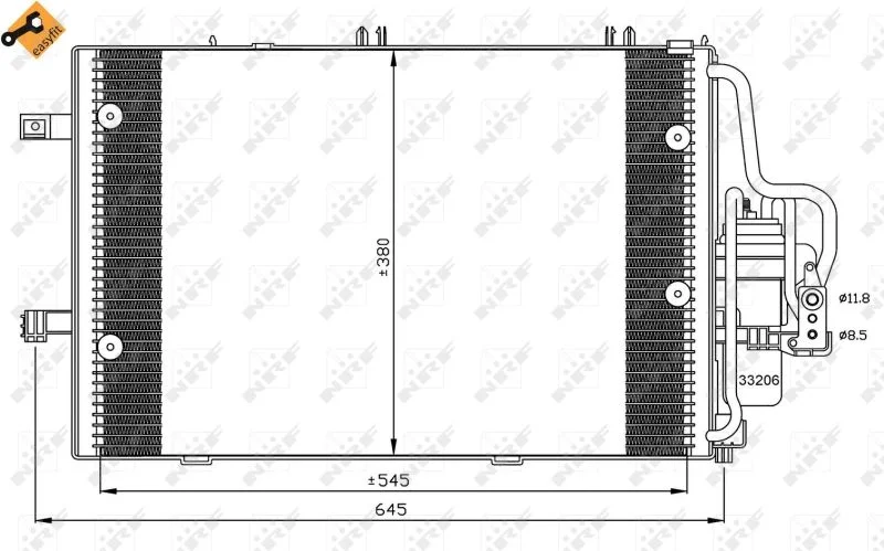 Kondenzator, klimatska naprava NRF 35530