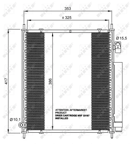 Kondenzator, klimatska naprava NRF 35562