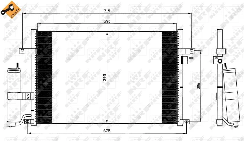 Kondenzator, klimatska naprava NRF 35573