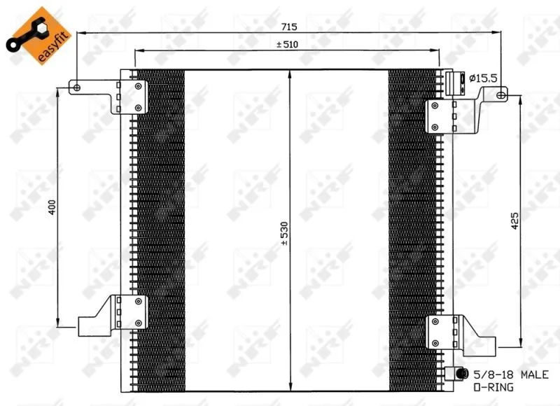 Kondenzator, klimatska naprava NRF 35579