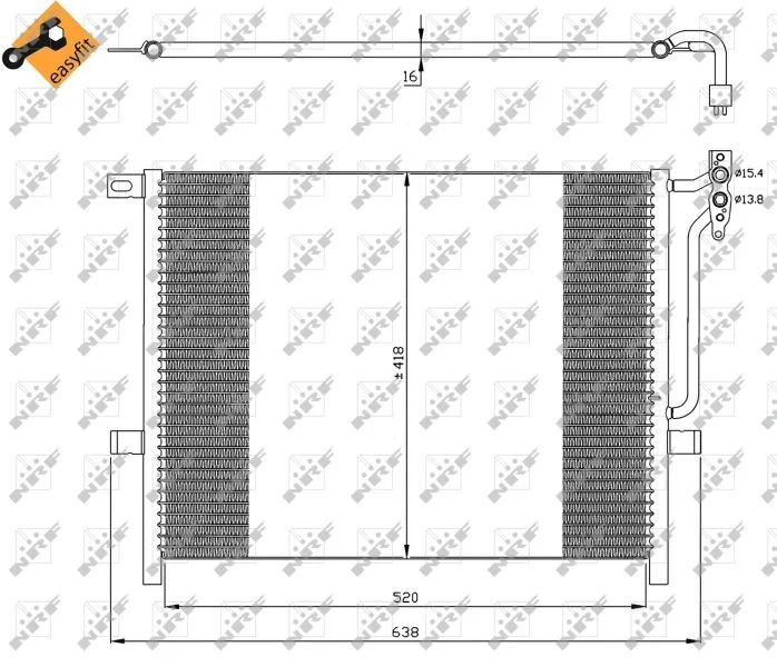 Condenser, air conditioning NRF 35589