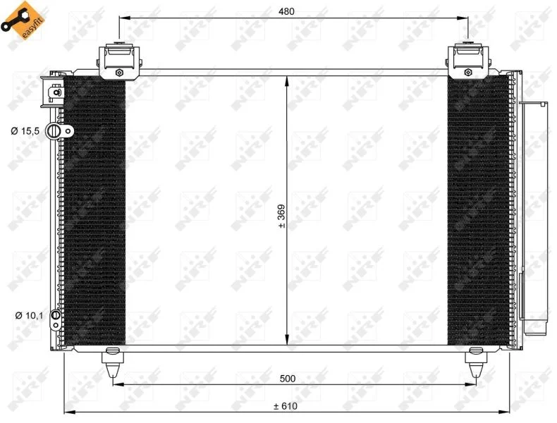 Condenser, air conditioning NRF 35592