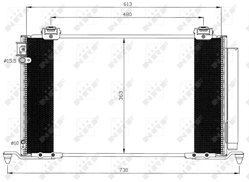 Condenser, air conditioning NRF 35595