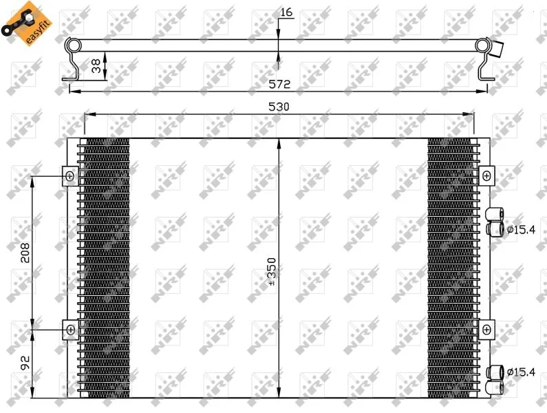 Condenser, air conditioning NRF 35608
