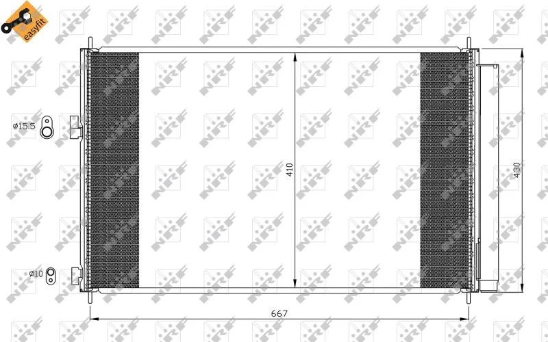 Condenser, air conditioning NRF 35641