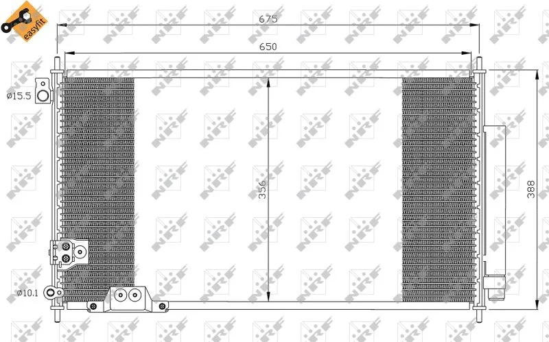 Condenser, air conditioning NRF 35740