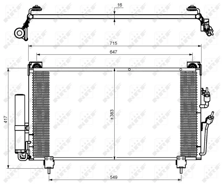 Kondenzator, klimatska naprava NRF 35755