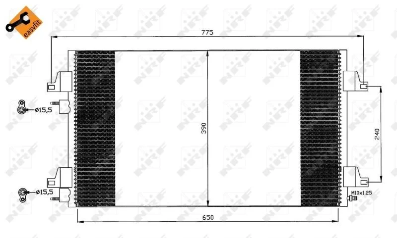 Condenser, air conditioning NRF 35760