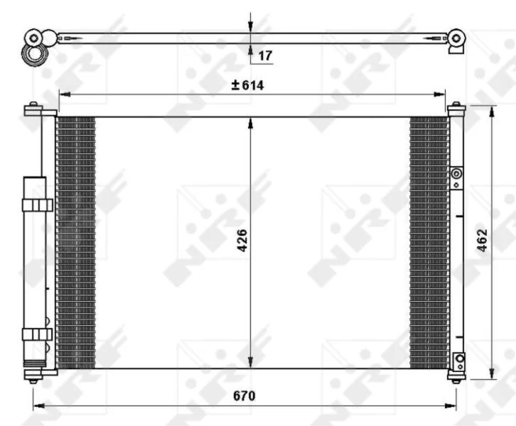 Condenser, air conditioning NRF 35769