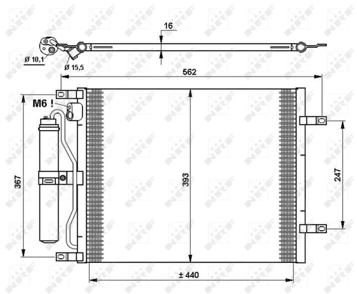 Condenser, air conditioning NRF 35784