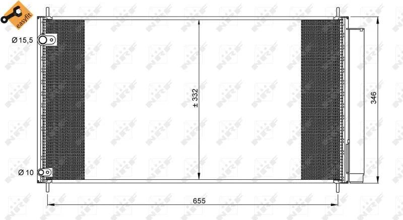Condenser, air conditioning NRF 35838