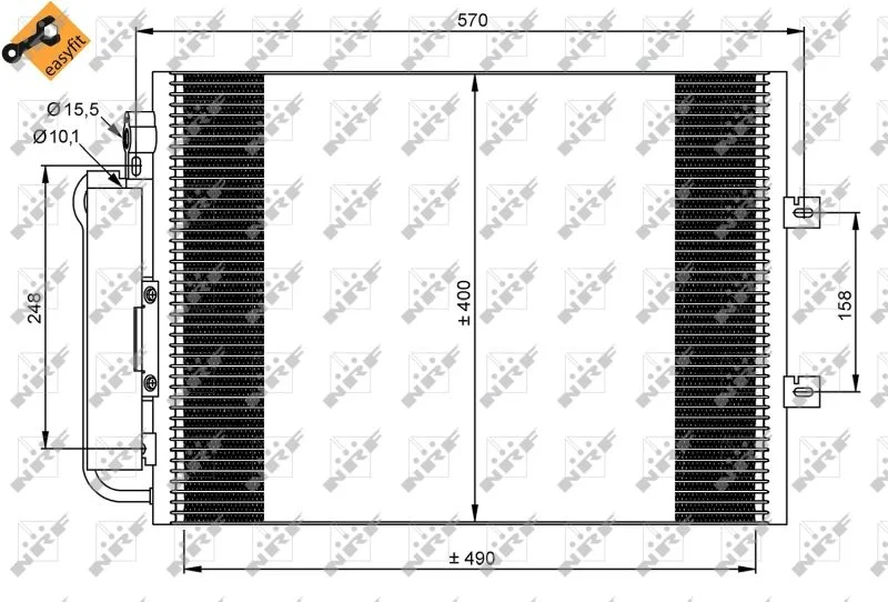 Condenser, air conditioning NRF 35879
