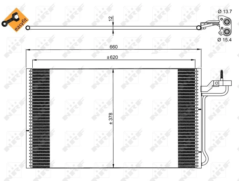 Condenser, air conditioning NRF 35882