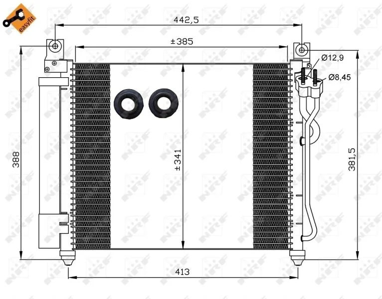 Condenser, air conditioning NRF 35888