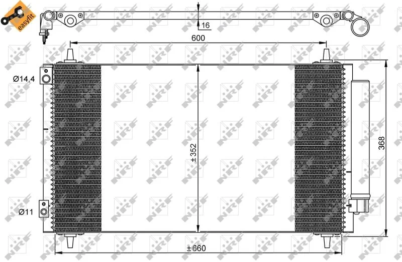 Condenser, air conditioning NRF 35935