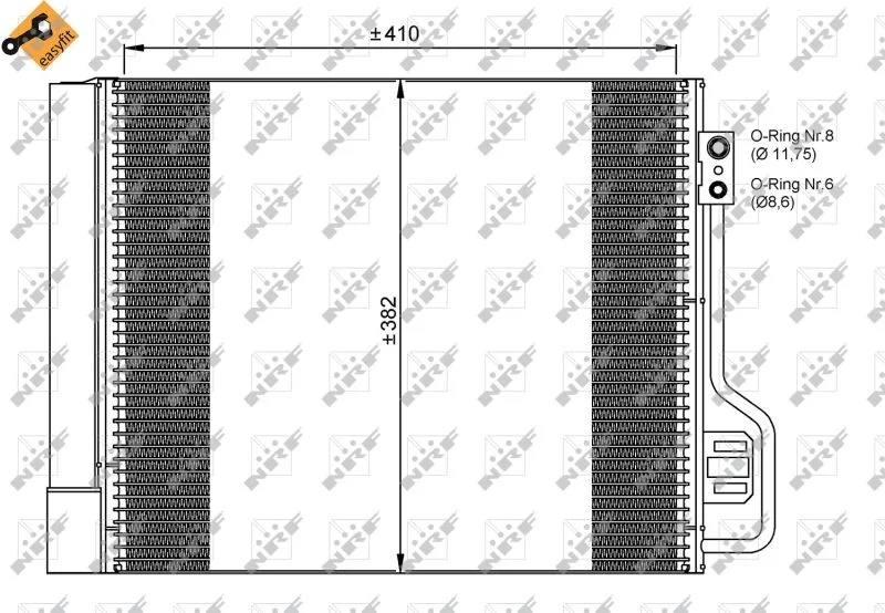 Condenser, air conditioning NRF 35937