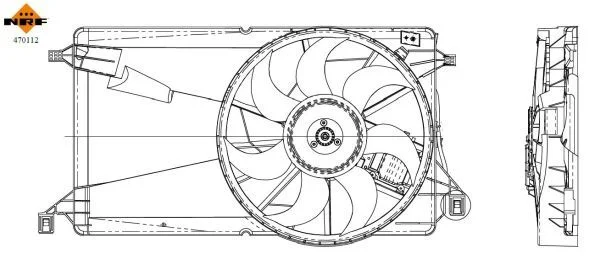Ventilator, hlajenje motorja NRF 470112