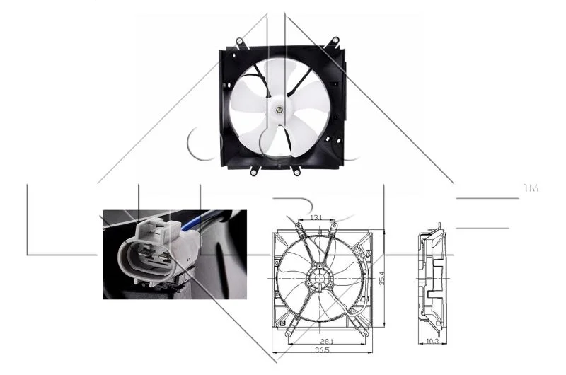 Fan, engine cooling NRF 47016