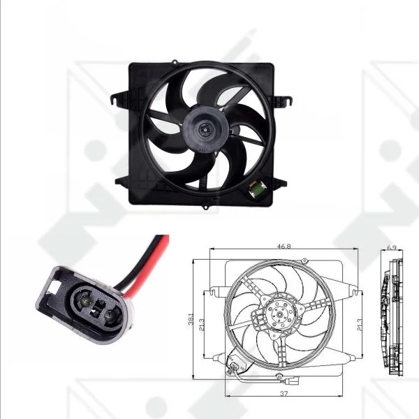 Fan, engine cooling NRF 47019